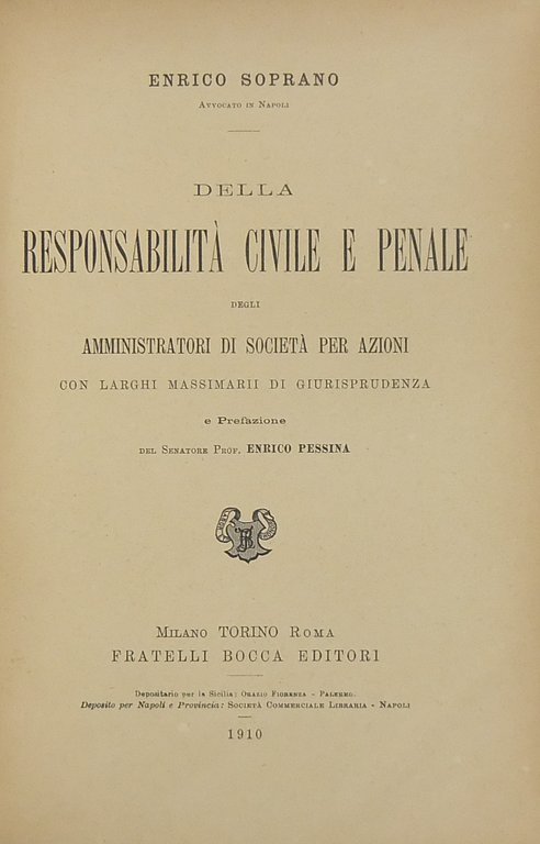 Della responsabilità civile e penale degli amministratori di società per … | Immagine Gallery 2