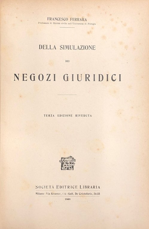 Della simulazione dei negozi giuridici | Immagine Gallery 2