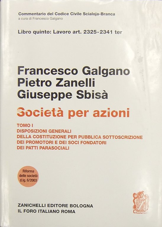 Della società per azioni. Disposizioni generali; Della costituzione per pubblica … | Immagine Gallery 2