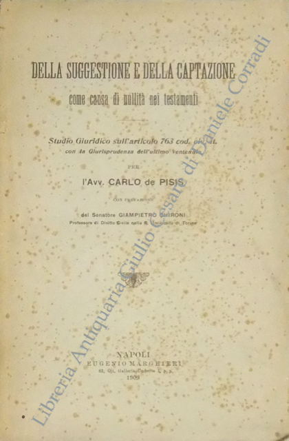 Della suggestione e della captazione come causa di nullità nei … | Immagine Gallery 2