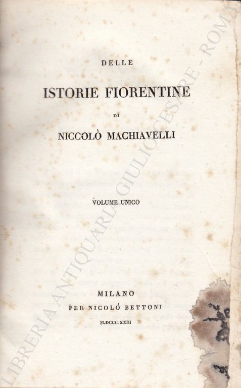 Delle Istorie Fiorentine. Volume unico | Immagine Gallery 2