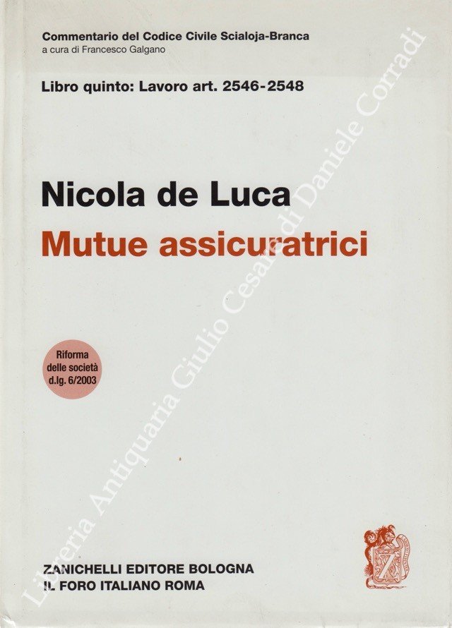 Delle mutue assicuratrici. Art. 2546-2548 | Immagine principale