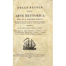 Delle regole dell'arte rettorica