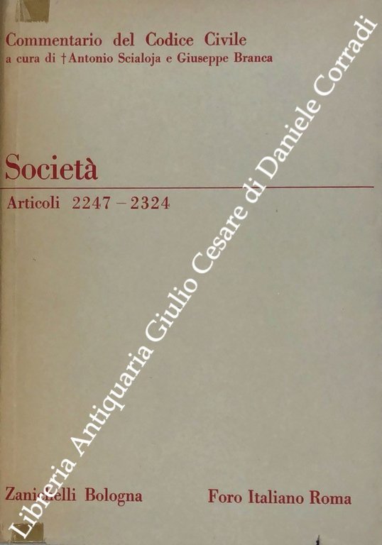 Delle società. Disposizioni generali. Soc. semplici. Soc. in nome collettivo. … | Immagine Gallery 2