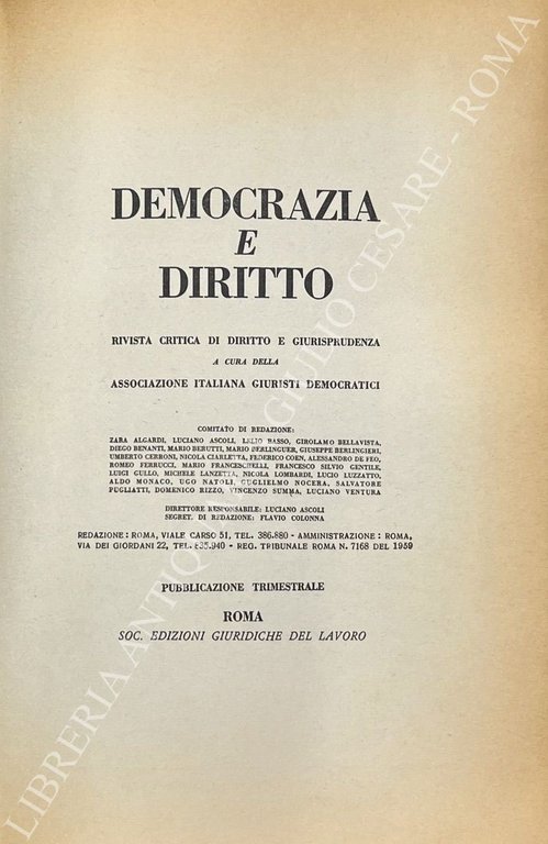 Democrazia e diritto. Anno V | Immagine Gallery 2