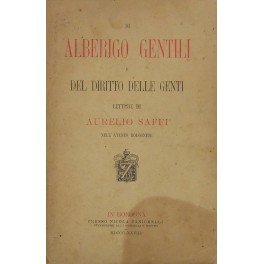 Di Alberigo Gentili e del diritto delle genti. Letture