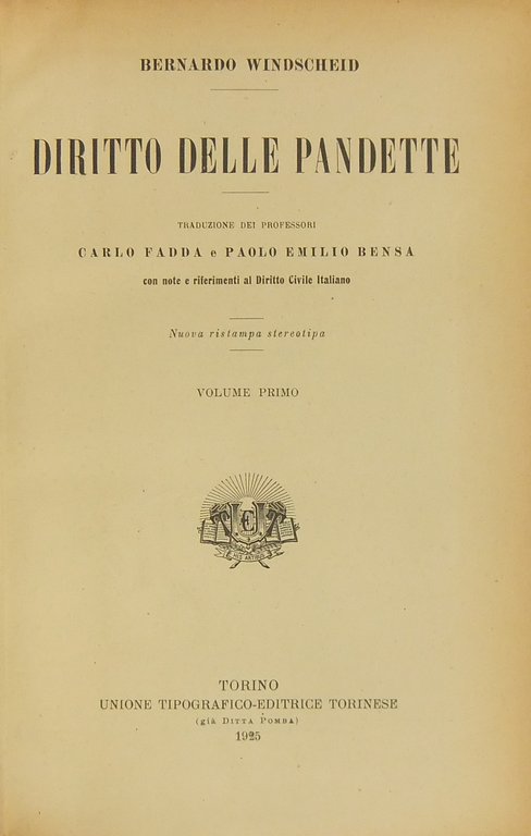 Diritto delle Pandette. Note e riferimenti al Diritto Civile Italiano. … | Immagine Gallery 2