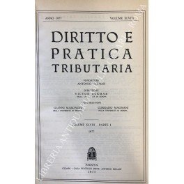 Diritto e Pratica Tributaria. Diretta da Victor Uckmar. Vol. XLVIII …