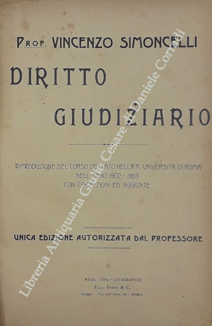 Diritto giudiziario. Riproduzione del corso dettato nella R. Università di … | Immagine Gallery 2