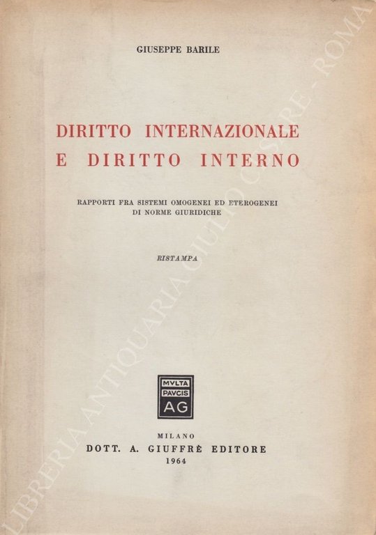 Diritto internazionale e diritto interno. Rapporti fra sistemi omogenei ed … | Immagine Gallery 2