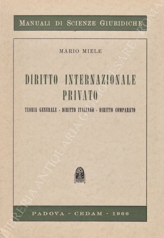 Diritto internazionale privato. Teoria generale - Diritto italiano - Diritto … | Immagine Gallery 2