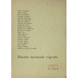 Diritto naturale vigente