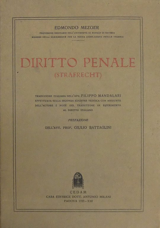 Diritto penale. (Strafrecht). Traduzione italiana dell'Avv. Filippo Mandalari effettuata sulla … | Immagine Gallery 2