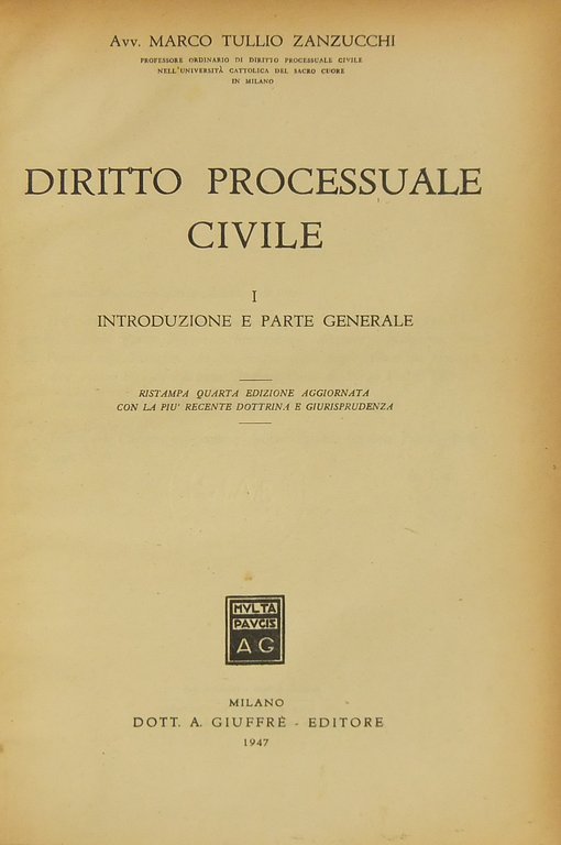Diritto processuale civile. Vol. I - Introduzione e parte generale. … | Immagine Gallery 2