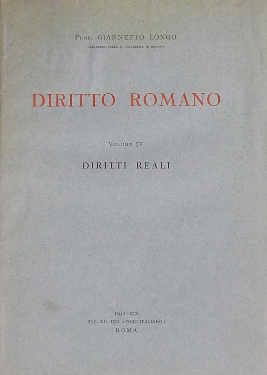 Diritto romano. Vol. IV - Diritti reali | Immagine Gallery 2