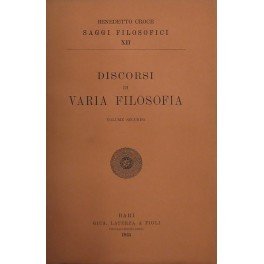 Discorsi di varia filosofia. Volume secondo