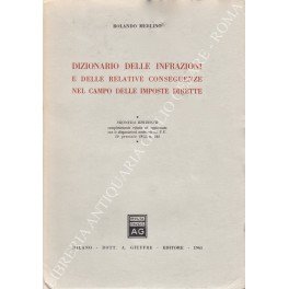 Dizionario delle infrazioni e delle relative conseguenze nel campo delle …