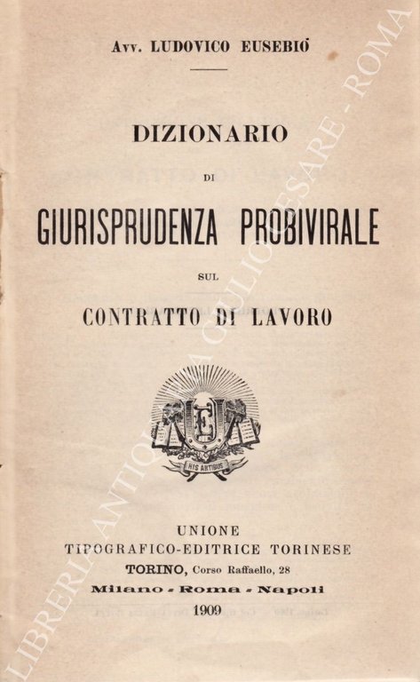 Dizionario di giurisprudenza probivirale sul contratto di lavoro | Immagine Gallery 2