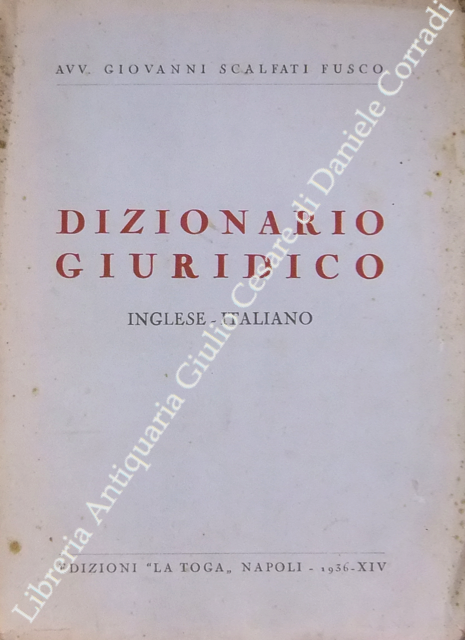 Dizionario giuridico. Inglese-Italiano | Immagine Gallery 2
