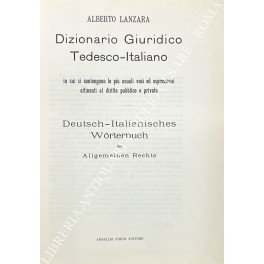 Dizionario Giuridico Tedesco-Italiano in cui si contengono le più usuali … | Immagine principale