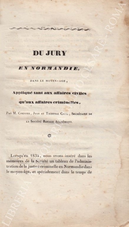 Du jury en Normandie, dans le Moyen-Age, Applique tant aux … | Immagine Gallery 2