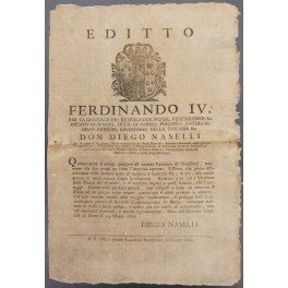 Editto Ferdinando IV. Imposizione del prezzo del fieno per contrastare …