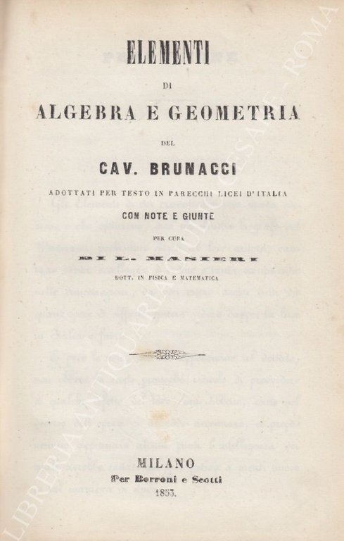Elementi di algebra e geometria | Immagine Gallery 2