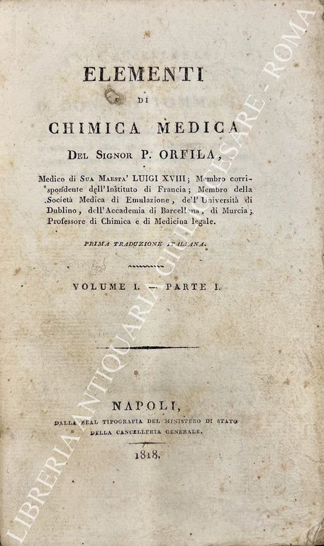 Elementi di chimica medica. Volume I, parte I; Volume II, … | Immagine Gallery 2