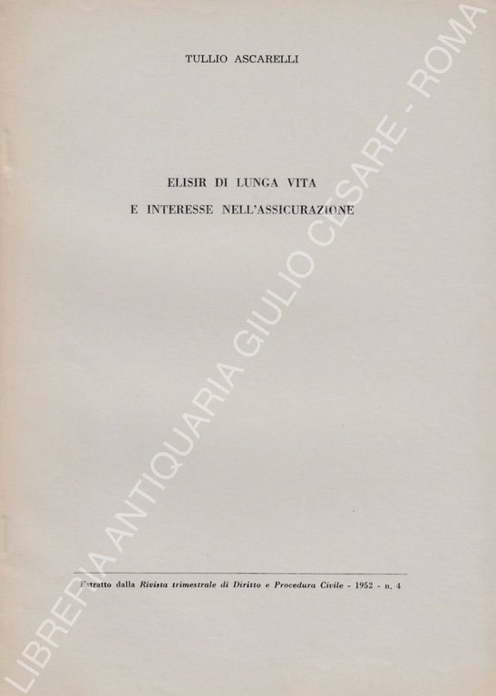 Elisir di lunga vita e interesse nell'assicurazione | Immagine Gallery 2