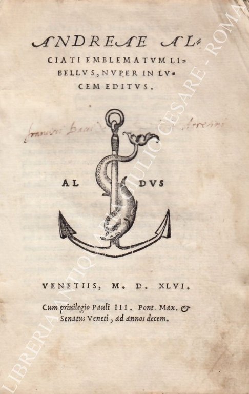 Emblematum libellus, nuper in lucem editus. UNITO A: Prima Ciceronis … | Immagine Gallery 2
