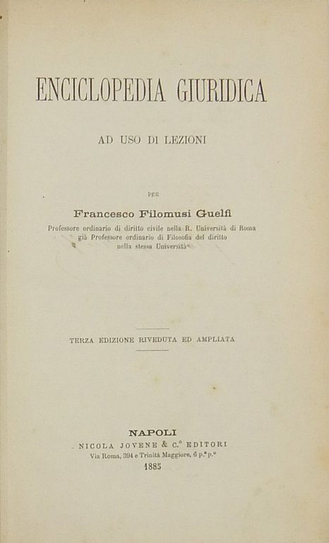 Enciclopedia giuridica ad uso di lezioni | Immagine Gallery 2