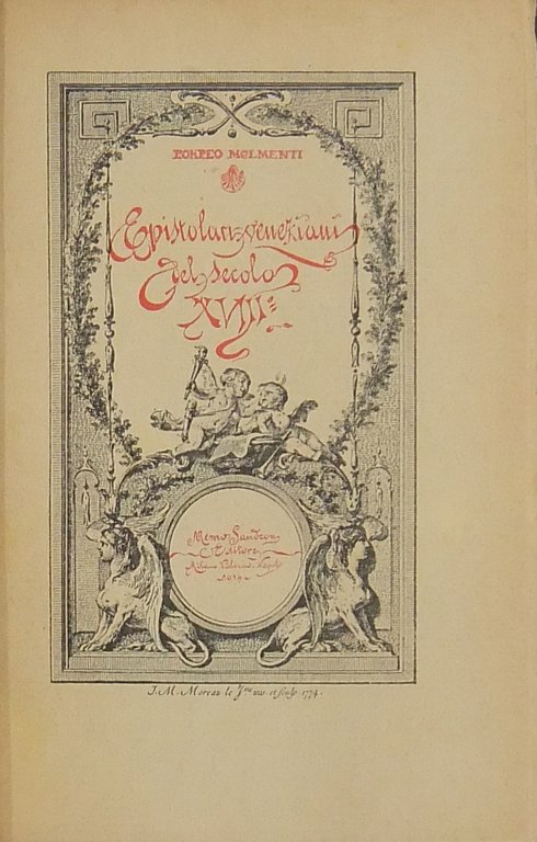 Epistolari veneziani del secolo XVIII | Immagine Gallery 2