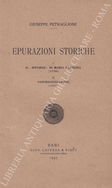 Epurazioni storiche. I - Il "ripurgo" di Maria Carolina (1799); … | Immagine Gallery 2