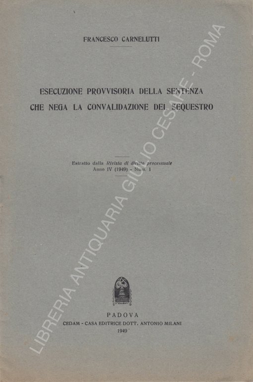 Esecuzione provvisoria della sentenza che nega la convalidazione del sequestro | Immagine Gallery 2