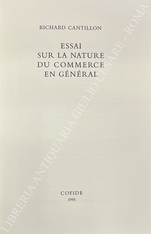 Essai sur la nature du commerce en general | Immagine Gallery 2