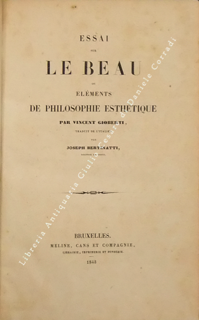 Essai sur le beau ou elements de philosophie esthetique. Traduit … | Immagine Gallery 2