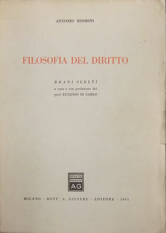 Filosofia del diritto. Brani scelti a cura e con prefazione … | Immagine Gallery 2
