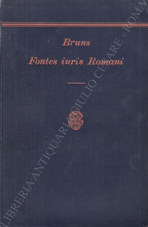Fontes Iuris Romani Antiqui. Vol. I - Leges et negotia; … | Immagine Gallery 2