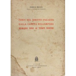 Fonti del diritto italiano dalla caduta dell'Impero Romano sino ai …