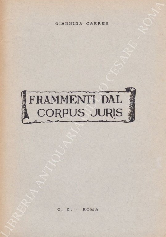 Frammenti dal corpus iuris | Immagine Gallery 2