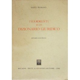 Frammenti di un dizionario giuridico