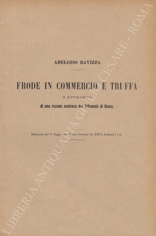 Frode in commercio e truffa a proposito di una recente … | Immagine Gallery 2