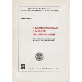 Funzioni consolari e rapporti tra ordinamenti. Diritto internazionale e legge …