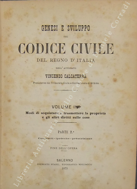 Genesi e sviluppo del codice civile del Regno d'Italia. Vol. … | Immagine Gallery 2