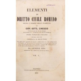 Elementi di dritto civile romano giusta l'ordine delle pandette. Vol. …