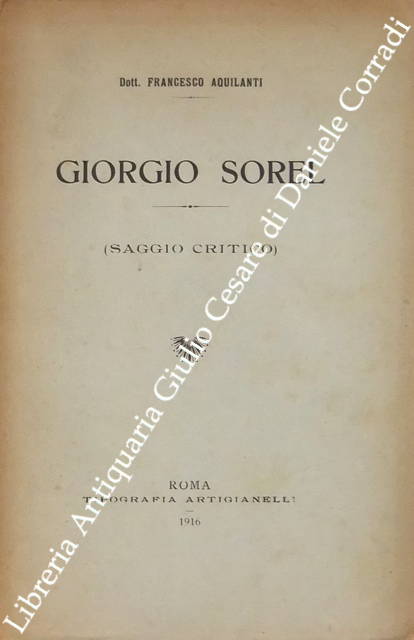Giorgio Sorel (Saggio Critico) | Immagine Gallery 2