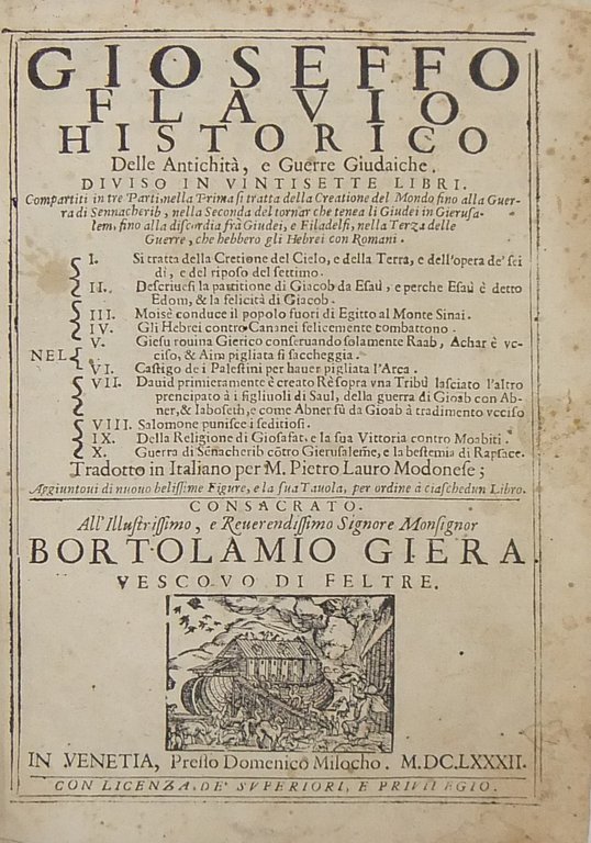 Gioseffo Flavio historico. Delle Antichità e Guerre Giudaiche diviso in … | Immagine Gallery 2