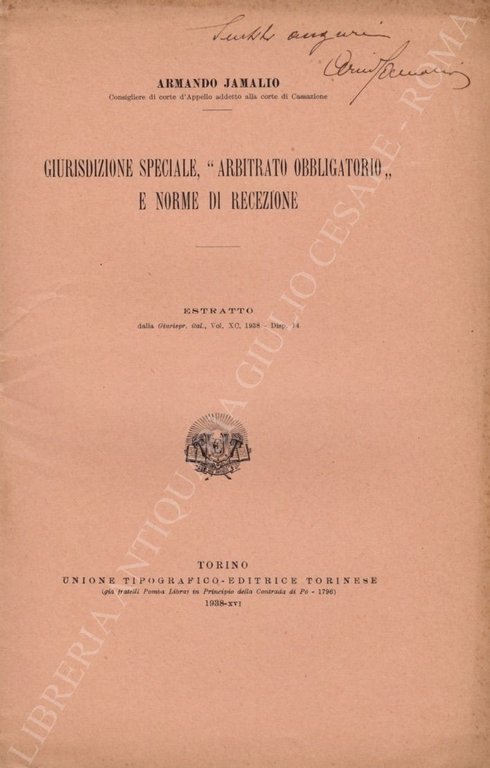 Giurisdizione speciale, "arbitrariato obbligatorio" e norme di recezione | Immagine Gallery 2
