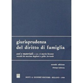 Giurisprudenza del diritto di famiglia, casi e materiali. Raccolti da … | Immagine principale