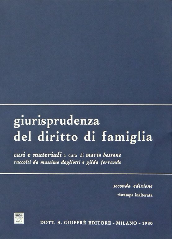 Giurisprudenza del diritto di famiglia, casi e materiali. Raccolti da … | Immagine Gallery 2